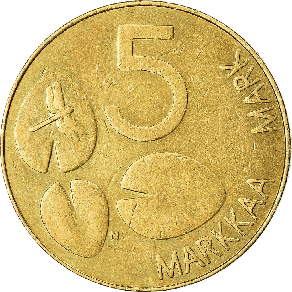 Monnaie, Finlande, 5 Markkaa, 1993, TTB, Aluminum-Bronze, KM:57