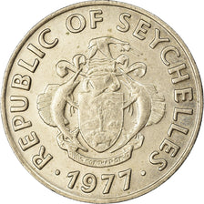 Coin, Seychelles, 50 Cents, 1977, British Royal Mint, EF(40-45), Copper-nickel