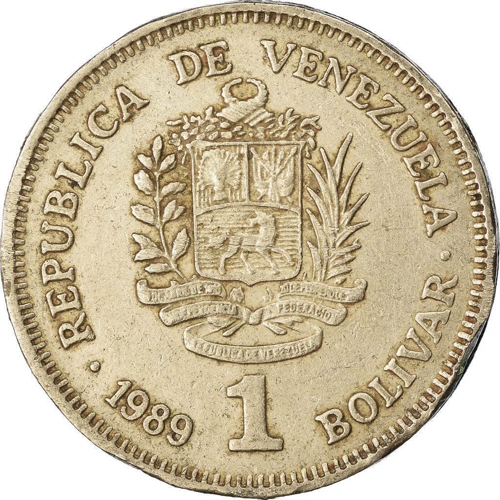 Moeda, Venezuela, Bolivar, 1989, Werdohl, Vereinigte Deutsche Metallwerke