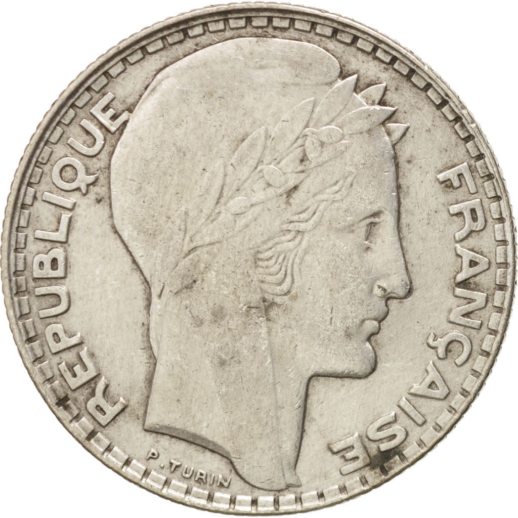 FRANCE, Turin, 10 Francs, 1931, Paris, KM #878, EF(40-45), Silver, 28, Gadoury..