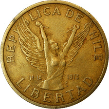 Moneta, Cile, 10 Pesos, 1984, Santiago, BB, Alluminio-bronzo, KM:218.1