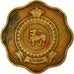 Moneta, Ceylon, Elizabeth II, 10 Cents, 1963, BB, Nichel-ottone, KM:130