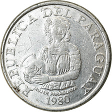 Coin, Paraguay, 5 Guaranies, 1980, EF(40-45), Stainless Steel, KM:166
