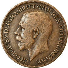 Coin, Great Britain, George V, Farthing, 1915, VF(20-25), Bronze, KM:808.1