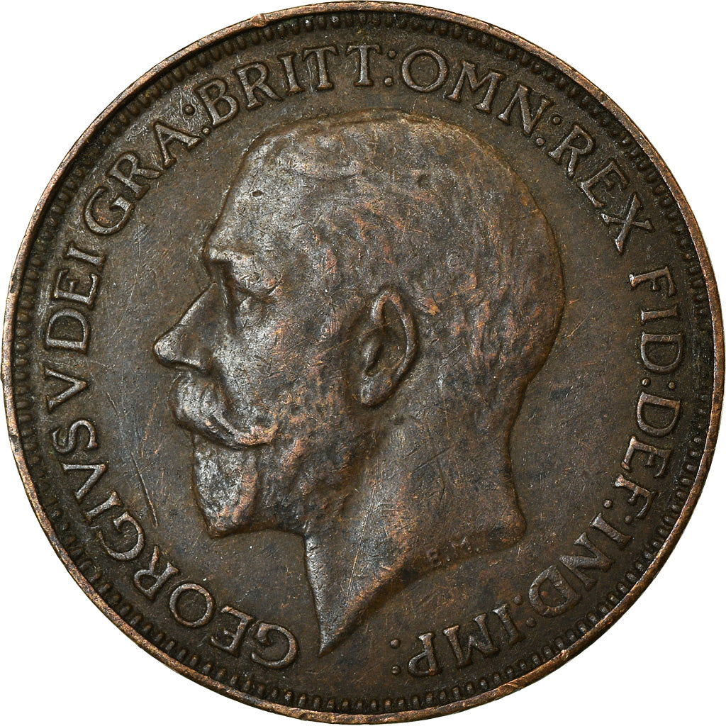 Münze, Großbritannien, George V, Farthing, 1925, S, Bronze, KM:808.2