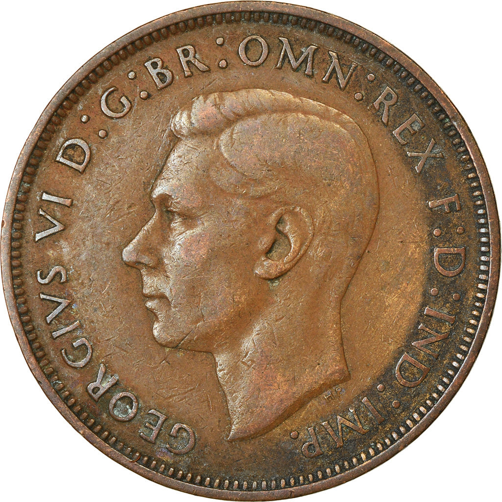 Coin, Great Britain, George VI, Penny, 1946, VF(30-35), Bronze, KM:845