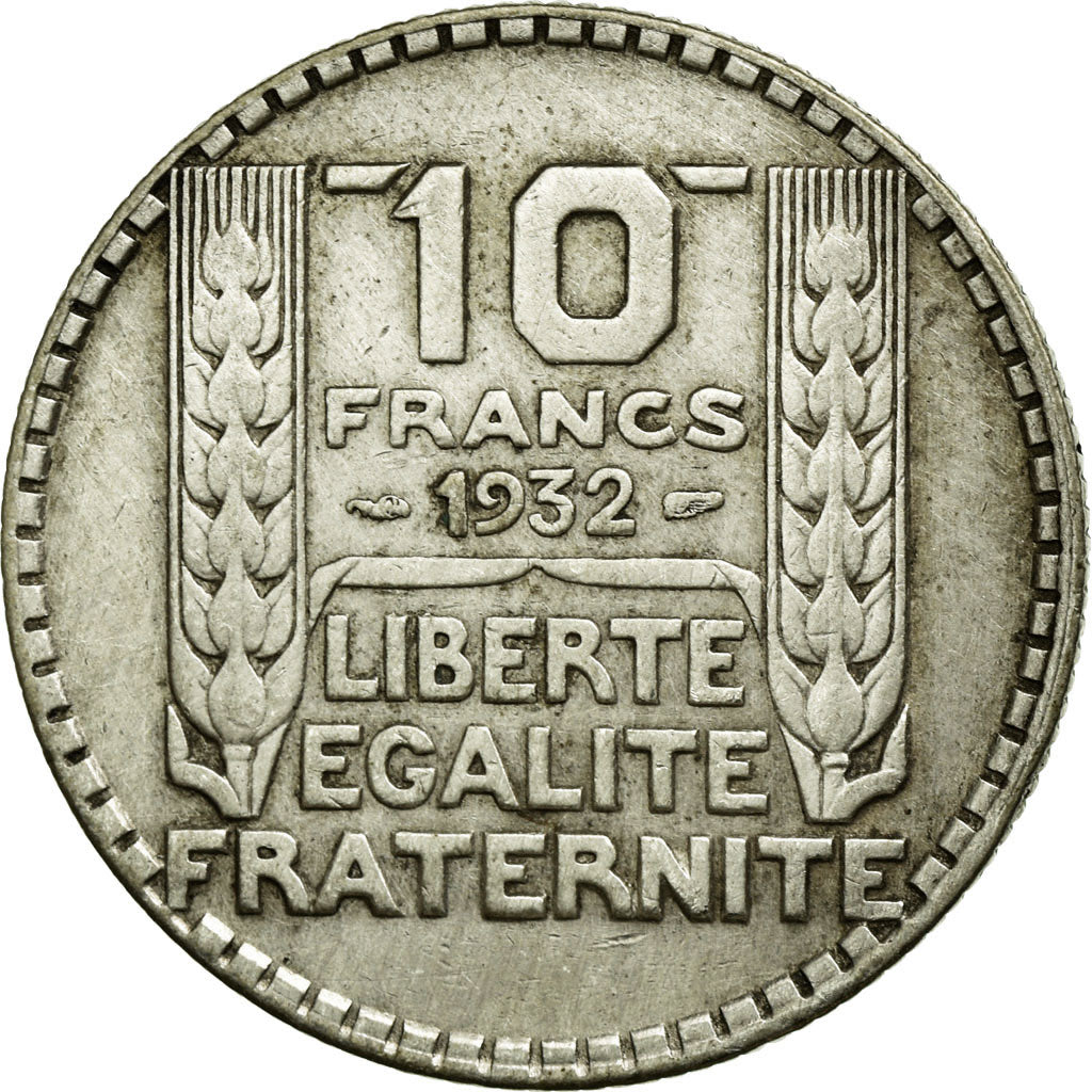 Munten, Frankrijk, Turin, 10 Francs, 1932, ZF, Zilver, KM:878, Gadoury:801