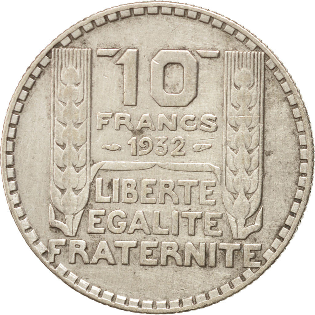 Munten, Frankrijk, Turin, 10 Francs, 1932, ZF, Zilver, KM:878, Gadoury:801