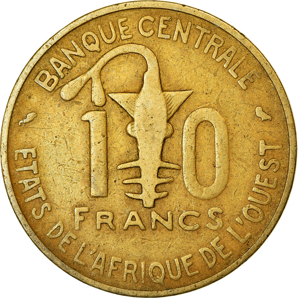 Munten, West Afrikaanse Staten, 10 Francs, 1971, FR, Aluminum-Nickel-Bronze