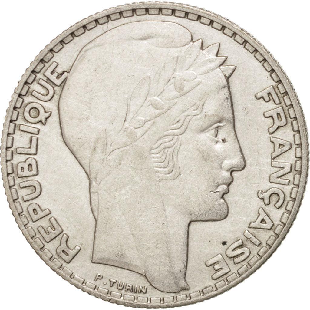 FRANCE, Turin, 10 Francs, 1933, KM #878, AU(50-53), Silver, 28, Gadoury #801,...