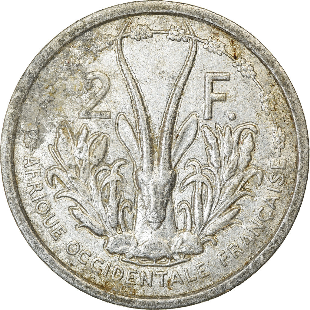 Monnaie, French West Africa, 2 Francs, 1955, TTB, Aluminium, KM:4