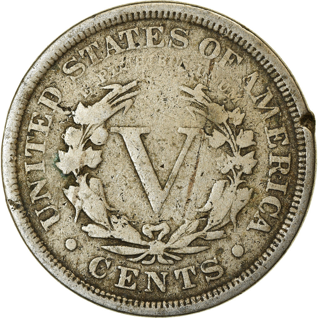 Moneta, USA, Liberty Nickel, 5 Cents, 1901, U.S. Mint, Philadelphia, VF(20-25)