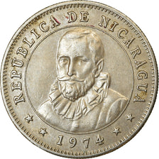 Coin, Nicaragua, 25 Centavos, 1974, EF(40-45), Copper-nickel, KM:18.3