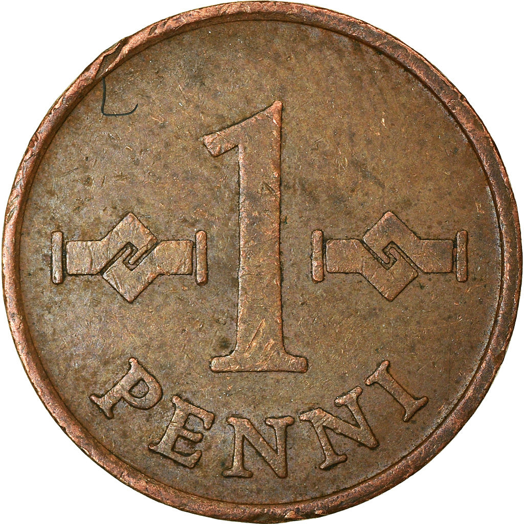 Münze, Finnland, Penni, 1965, SS, Kupfer, KM:44