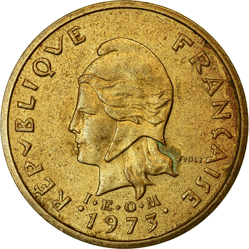 Münze, New Hebrides, 2 Francs, 1973, Paris, SS, Nickel-brass, KM:5.2