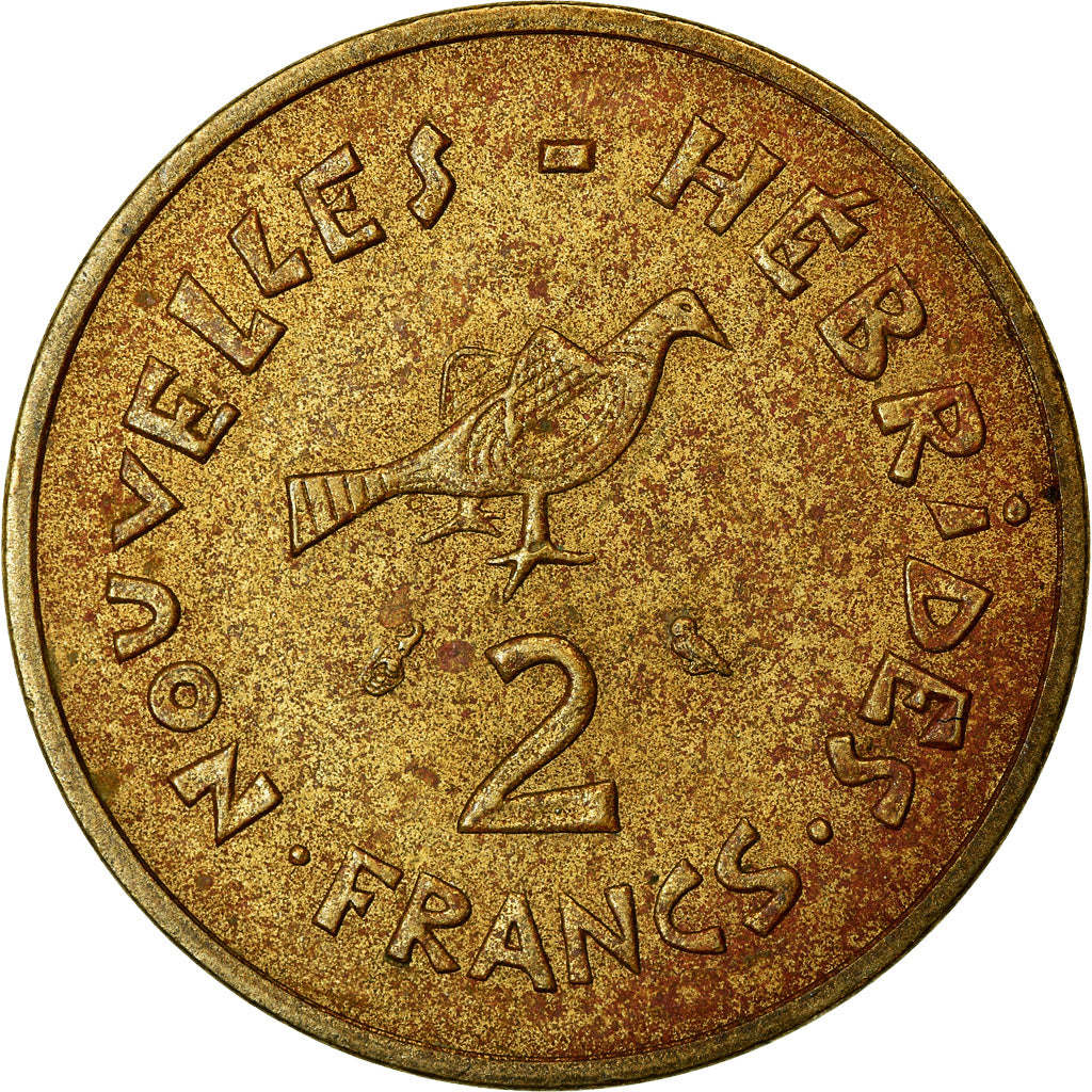 Münze, New Hebrides, 2 Francs, 1973, Paris, SS, Nickel-brass, KM:5.2