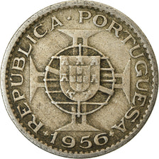 Coin, Angola, 2-1/2 Escudos, 1956, EF(40-45), Copper-nickel, KM:77