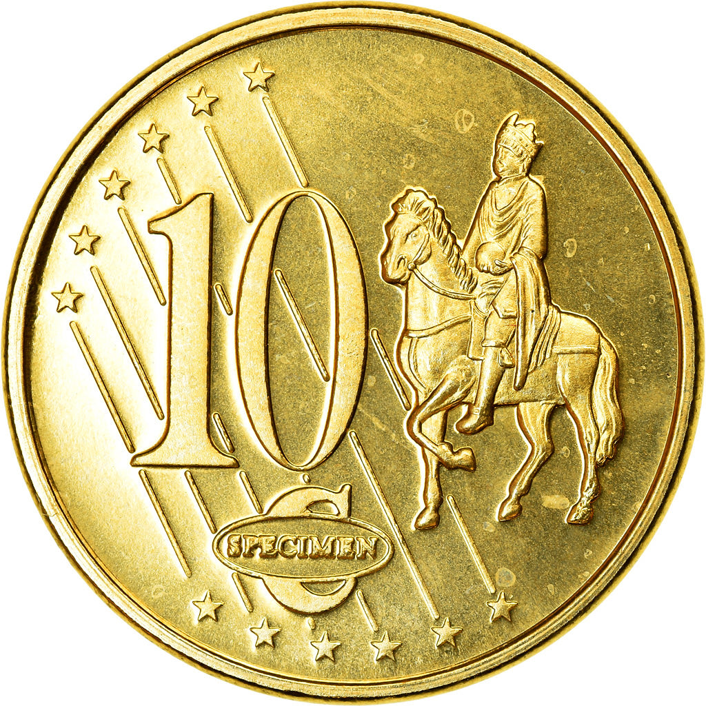 Gran Bretaña, 10 Euro Cent, 2003, unofficial private coin, SC, Latón