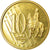 Grande-Bretagne, 10 Euro Cent, 2003, unofficial private coin, SPL, Laiton