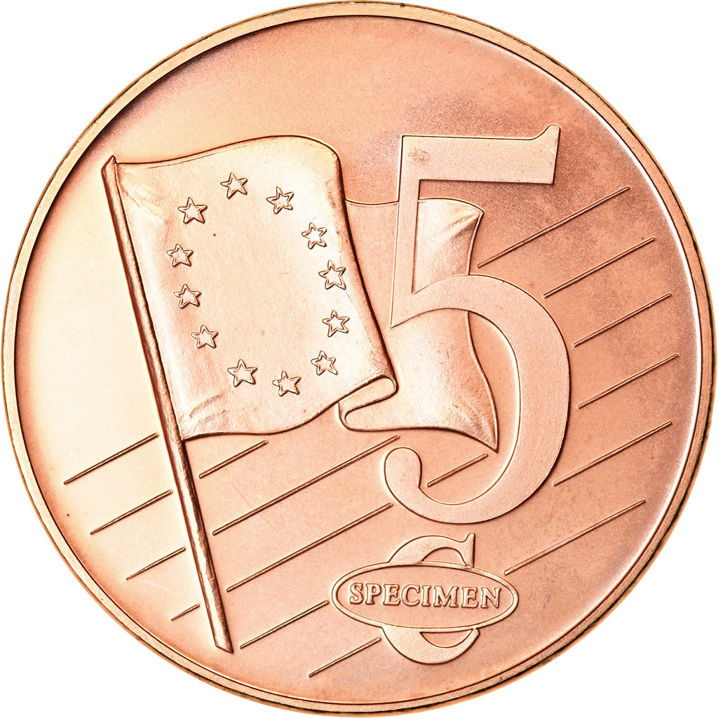 Sweden, 5 Euro Cent, 2004, unofficial private coin, MS(63), Copper Plated Steel