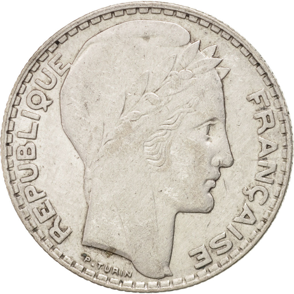 Moneta, Francia, Turin, 10 Francs, 1934, BB+, Argento, KM:878, Gadoury:801