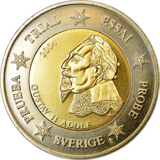 Schweden, 2 Euro, 2004, unofficial private coin, UNZ, Bi-Metallic