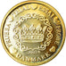 Denmark, 10 Euro Cent, 2002, unofficial private coin, MS(63), Brass