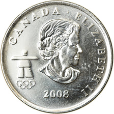 Monnaie, Canada, Elizabeth II, 25 Cents, 2008, Royal Canadian Mint, SUP, Nickel