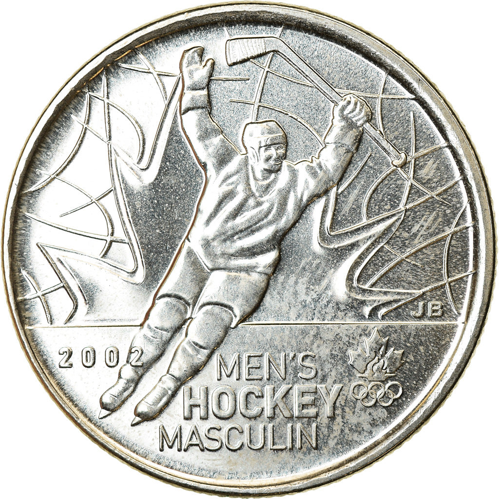 Coin, Canada, Elizabeth II, Men's Hockey, 25 Cents, 2009, Royal Canadian Mint