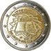 Belgium, 2 Euro, Traité de Rome 50 ans, 2007, AU(55-58), Bi-Metallic, KM:247