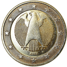 GERMANY - FEDERAL REPUBLIC, 2 Euro, 2002, EF(40-45), Bi-Metallic, KM:214