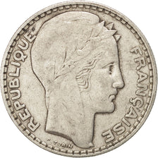 FRANCE, Turin, 20 Francs, 1929, Paris, KM #879, VF(30-35), Silver, 35, Gadoury..