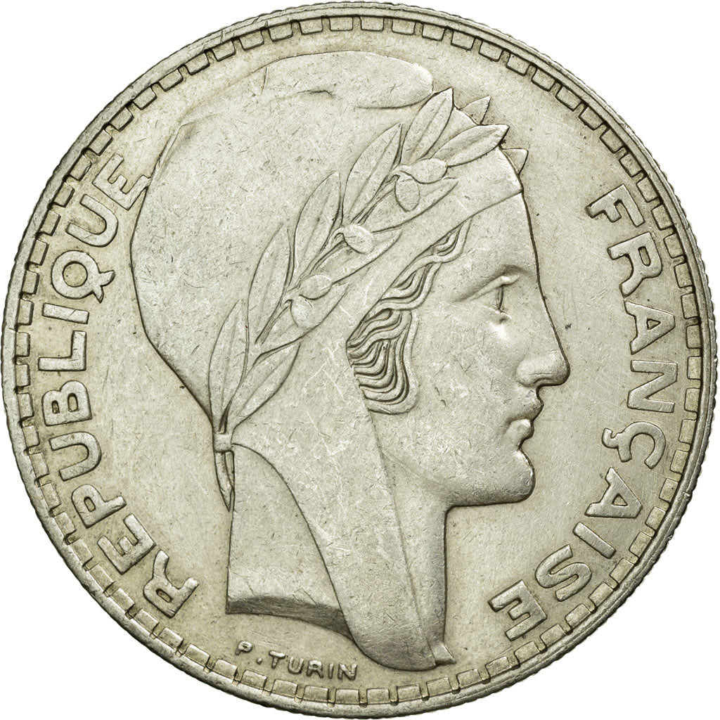 Coin, France, Turin, 20 Francs, 1933, AU(50-53), Silver, KM:879, Gadoury:852