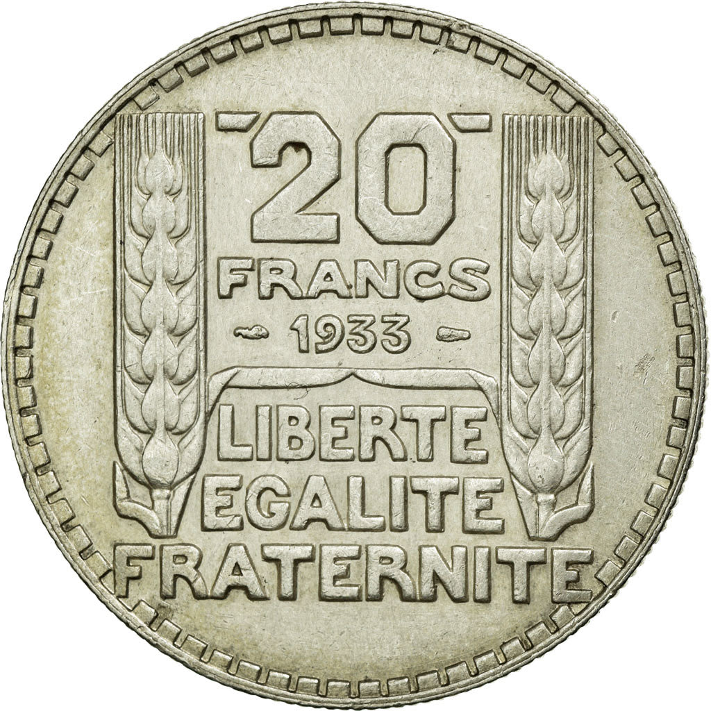 Coin, France, Turin, 20 Francs, 1933, AU(50-53), Silver, KM:879, Gadoury:852