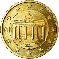 GERMANIA - REPUBBLICA FEDERALE, 50 Euro Cent, 2002, SPL-, Ottone, KM:212