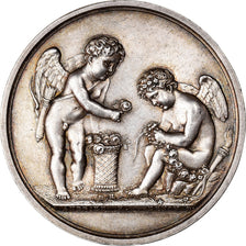 France, Medal, Louis XVIII, Mariage, Anges, Religions & beliefs, 1815, Denon /