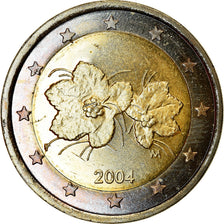Finlandia, 2 Euro, 2004, Vantaa, EF(40-45), Bimetaliczny, KM:105
