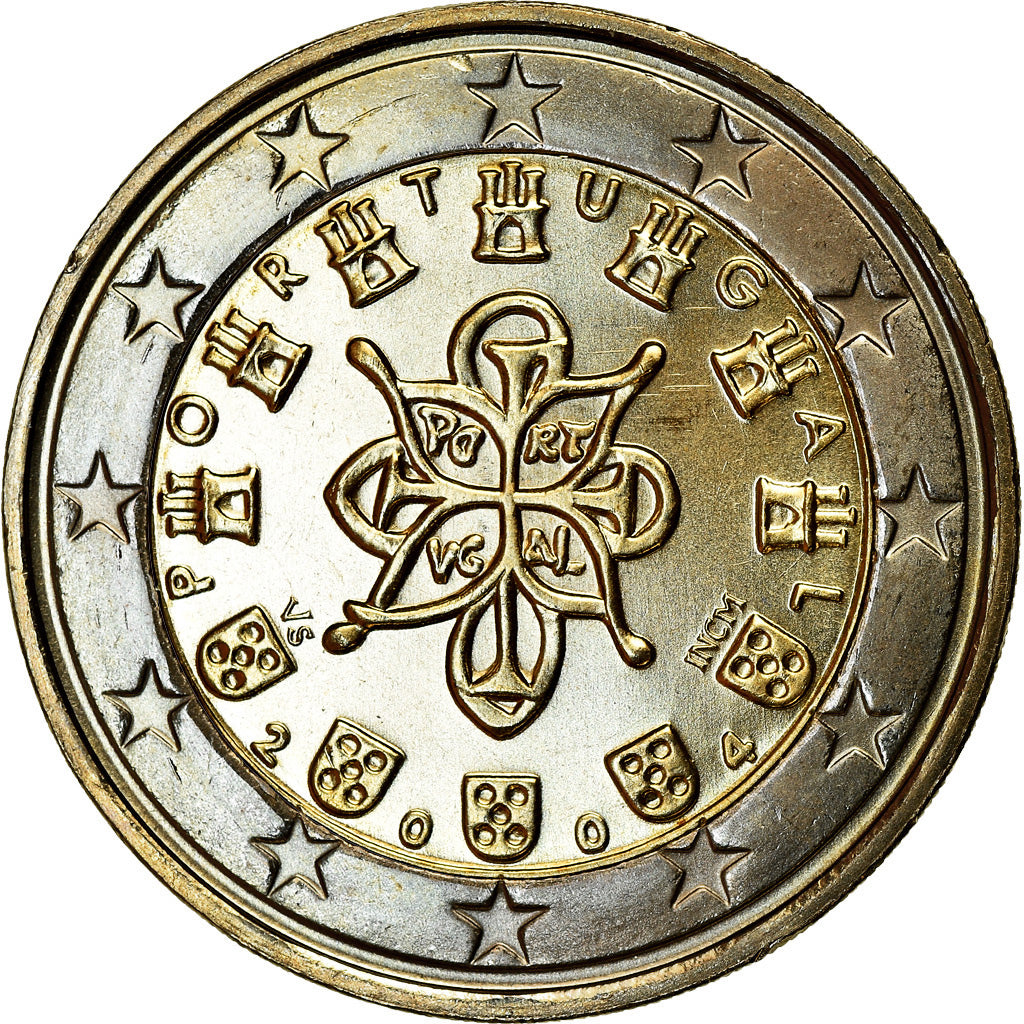 Portugal, 2 Euro, 2004, SUP, Bi-Metallic, KM:747