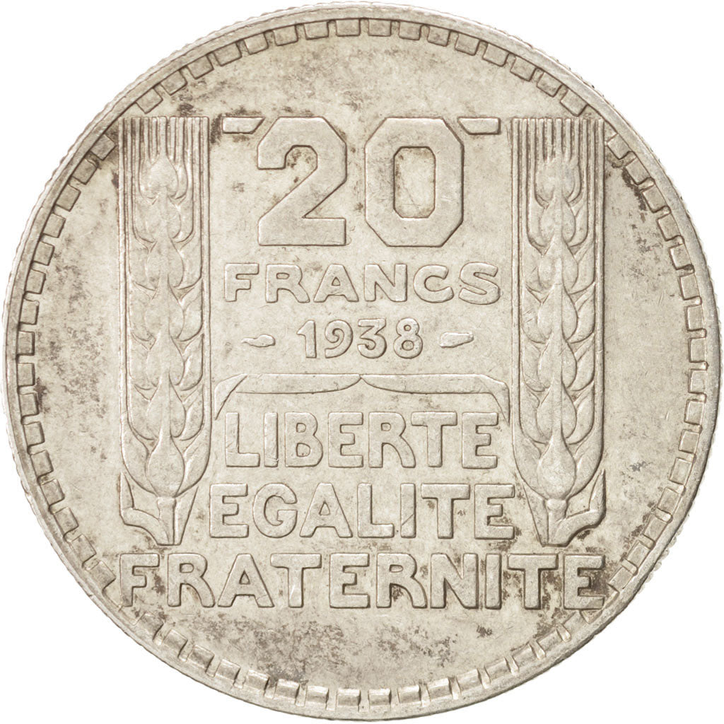 Troisième République, 20 Francs Turin 1938, KM 879