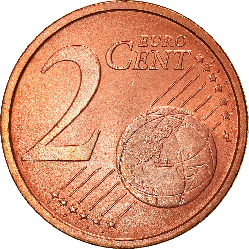 Italy, 2 Euro Cent, 2002, AU(55-58), Copper Plated Steel, KM:211