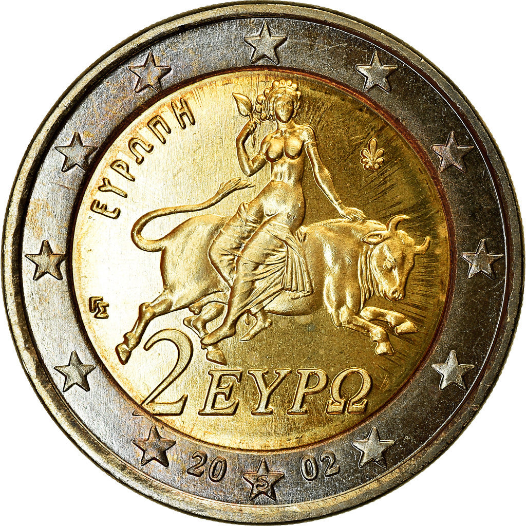 Grecia, Euro, 2002, SPL-, Bi-metallico, KM:187