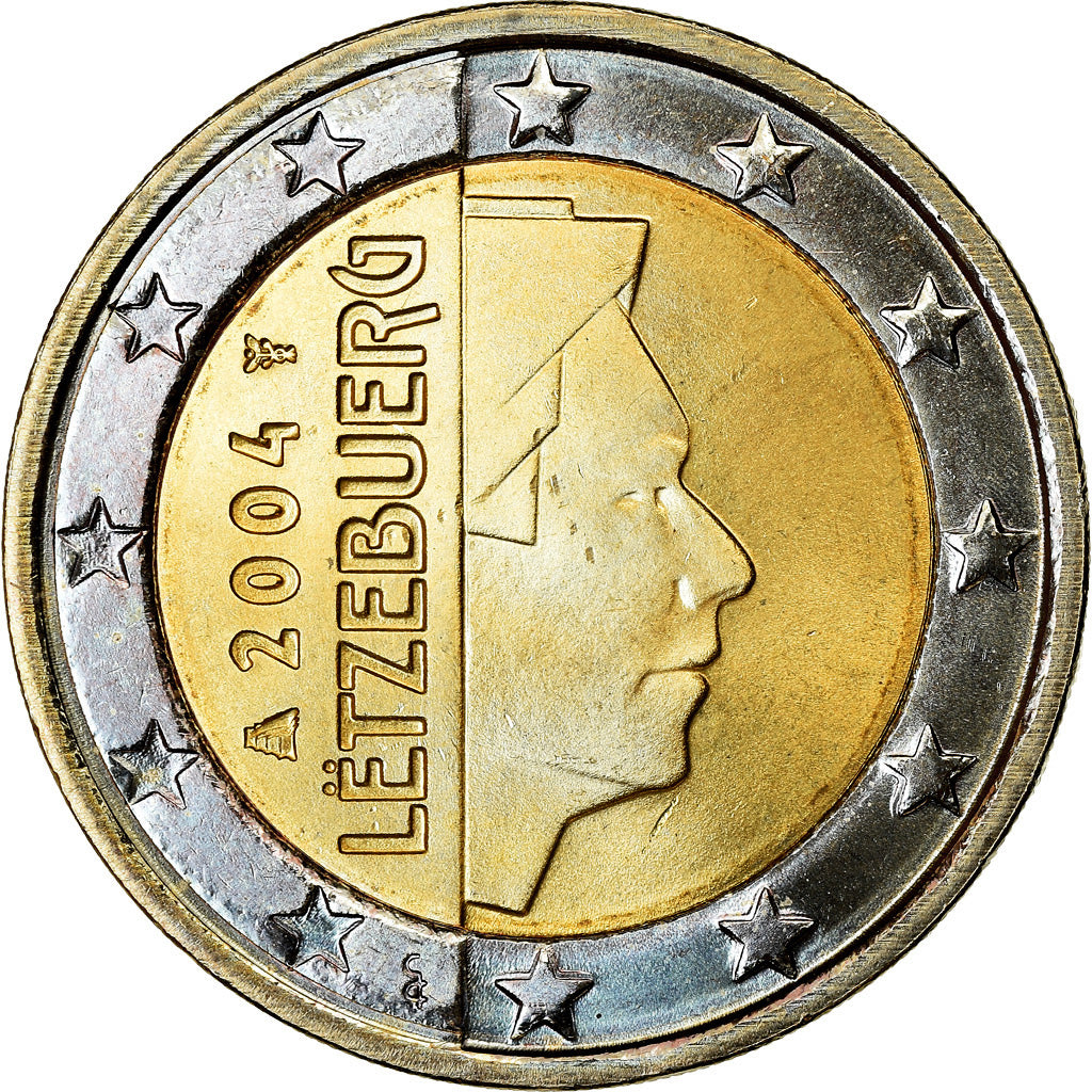 Lussemburgo, 2 Euro, 2004, SPL-, Bi-metallico, KM:82