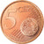 Francia, 5 Euro Cent, 2002, SPL-, Acciaio placcato rame, KM:1284