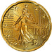 Francia, 20 Euro Cent, 2002, SPL-, Ottone, KM:1286