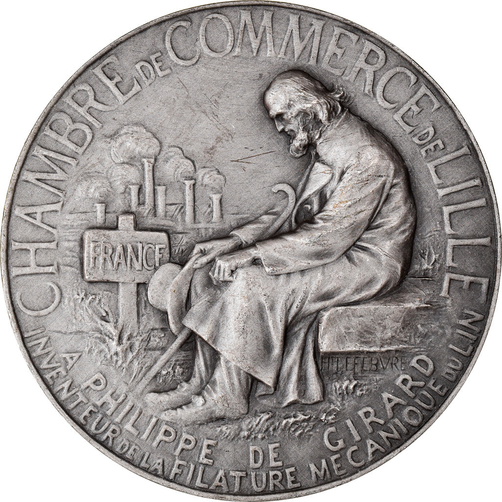 France, Médaille, Chambre de Commerce de Lille, Business & industry, Lefebvre