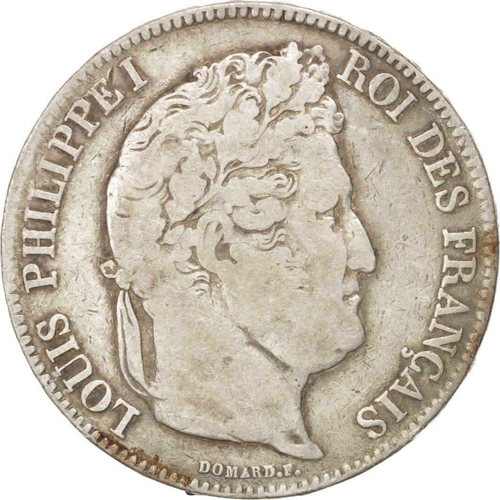 Francia, Louis-Philippe, 5 Francs, 1833, Lille, MB, Argento, KM:749.13, Gadou...