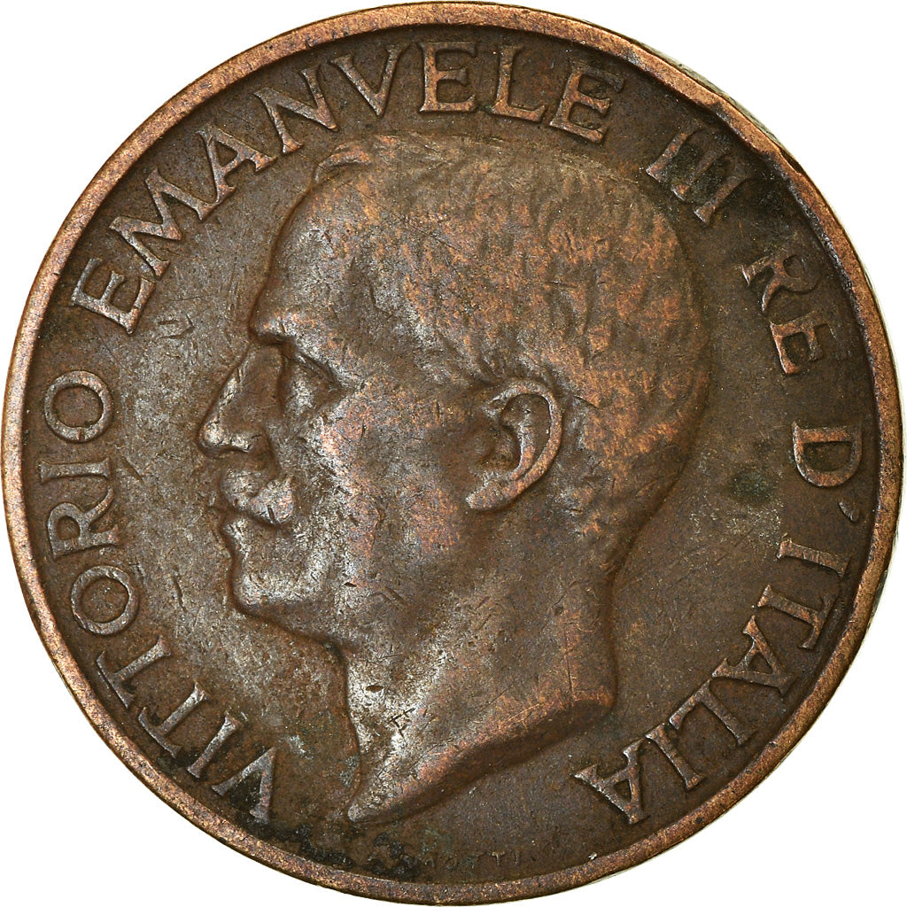 Moneta, Włochy, Vittorio Emanuele III, 10 Centesimi, 1931, Rome, VF(30-35)