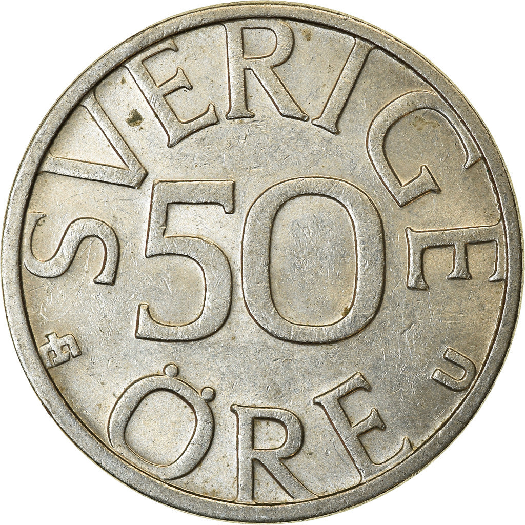Münze, Schweden, Carl XVI Gustaf, 50 Öre, 1985, SS, Copper-nickel, KM:855