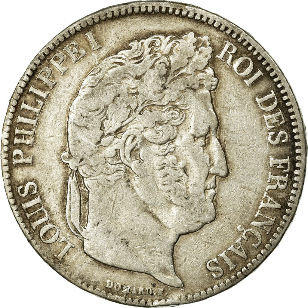 Coin, France, Louis-Philippe, 5 Francs, 1838, Rouen, VF(20-25), Silver