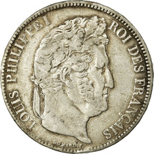 Coin, France, Louis-Philippe, 5 Francs, 1838, Rouen, VF(20-25), Silver